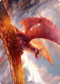 Goldspan Dragon Art Card [Kaldheim: Art Series] | Tabernacle Games