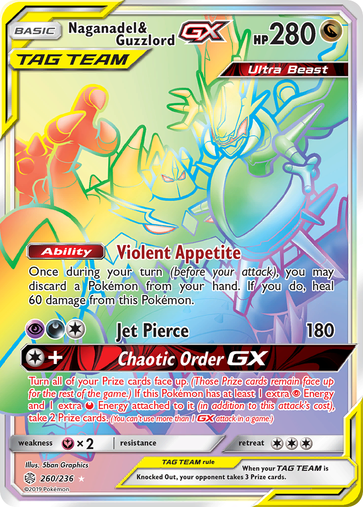 Naganadel & Guzzlord GX (260/236) [Sun & Moon: Cosmic Eclipse] | Tabernacle Games