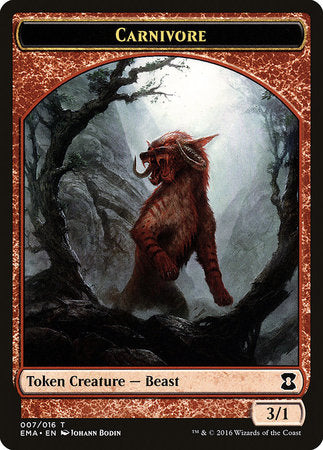 Carnivore Token [Eternal Masters Tokens] | Tabernacle Games