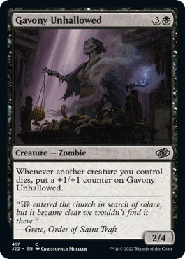 Gavony Unhallowed [Jumpstart 2022] | Tabernacle Games