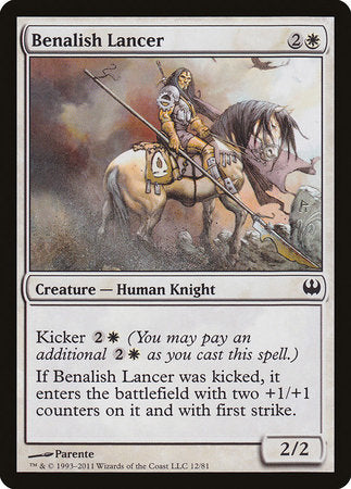 Benalish Lancer [Duel Decks: Knights vs. Dragons] | Tabernacle Games