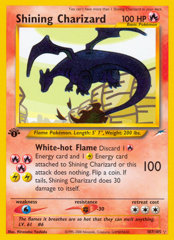 Shining Charizard (107/105) [Neo Destiny 1st Edition] | Tabernacle Games