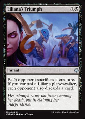 Liliana's Triumph [War of the Spark] | Tabernacle Games