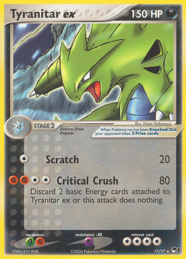 Tyranitar ex (17/17) [POP Series 1] | Tabernacle Games