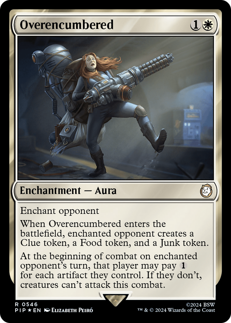Overencumbered (Surge Foil) [Fallout] | Tabernacle Games
