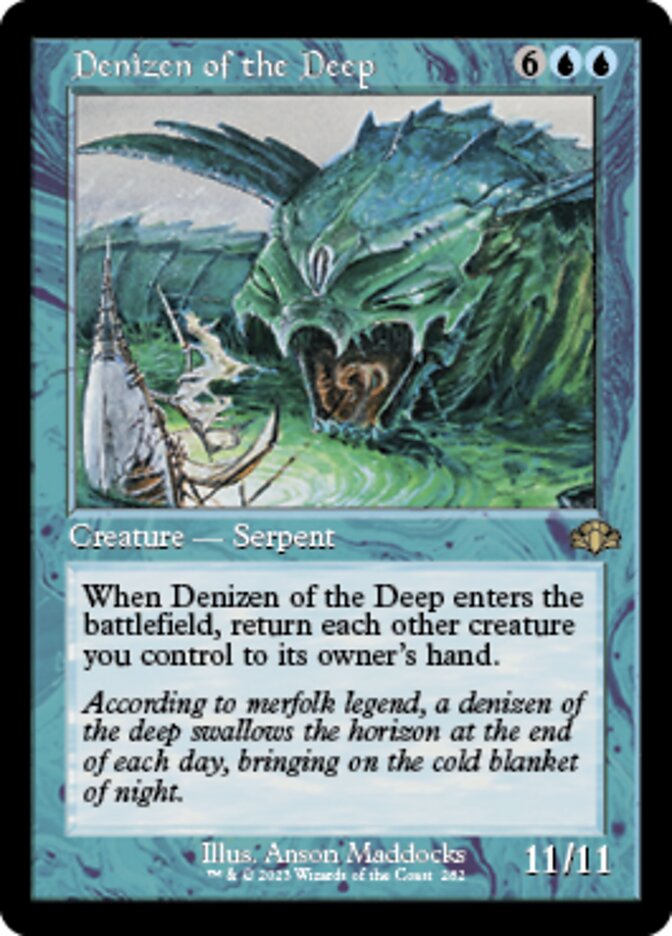 Denizen of the Deep (Retro) [Dominaria Remastered] | Tabernacle Games