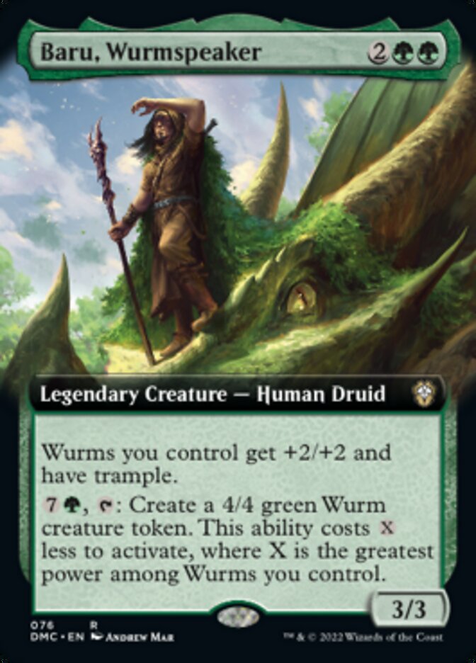 Baru, Wurmspeaker (Extended Art) [Dominaria United Commander] | Tabernacle Games