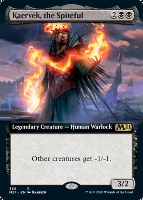 Kaervek, the Spiteful (Extended Art) [Core Set 2021] | Tabernacle Games