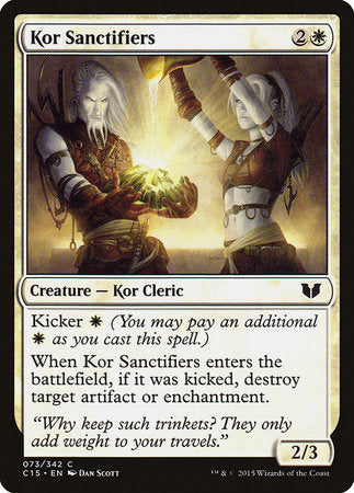 Kor Sanctifiers [Commander 2015] | Tabernacle Games