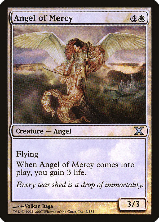 Angel of Mercy (Premium Foil) [Tenth Edition] | Tabernacle Games