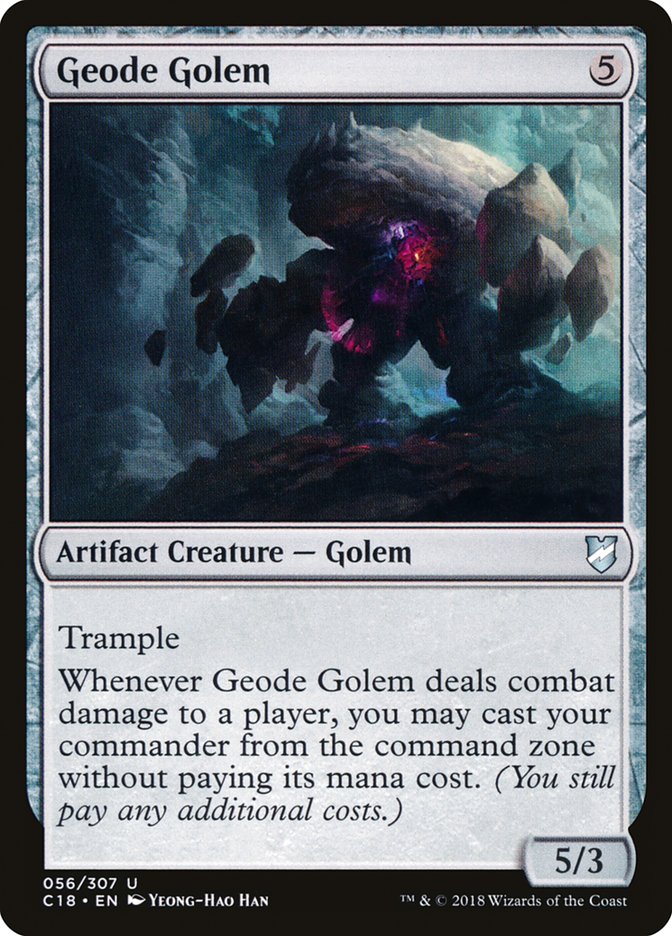 Geode Golem [Commander 2018] | Tabernacle Games