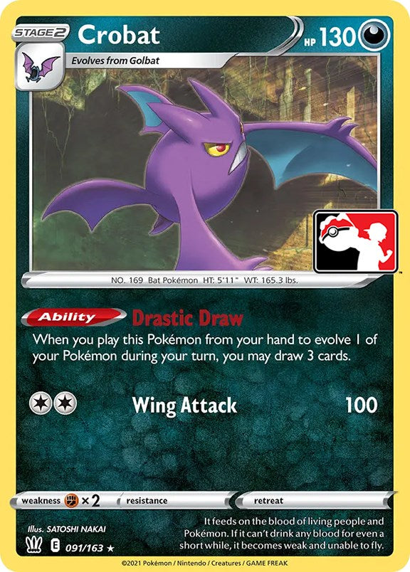 Crobat (091/163) [Prize Pack Series One] | Tabernacle Games