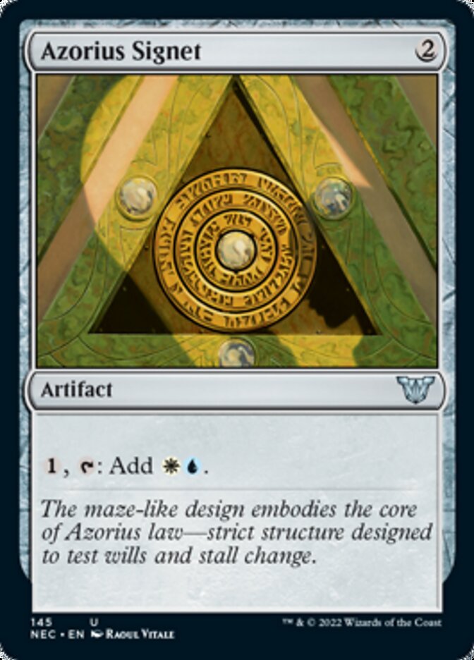 Azorius Signet [Kamigawa: Neon Dynasty Commander] | Tabernacle Games