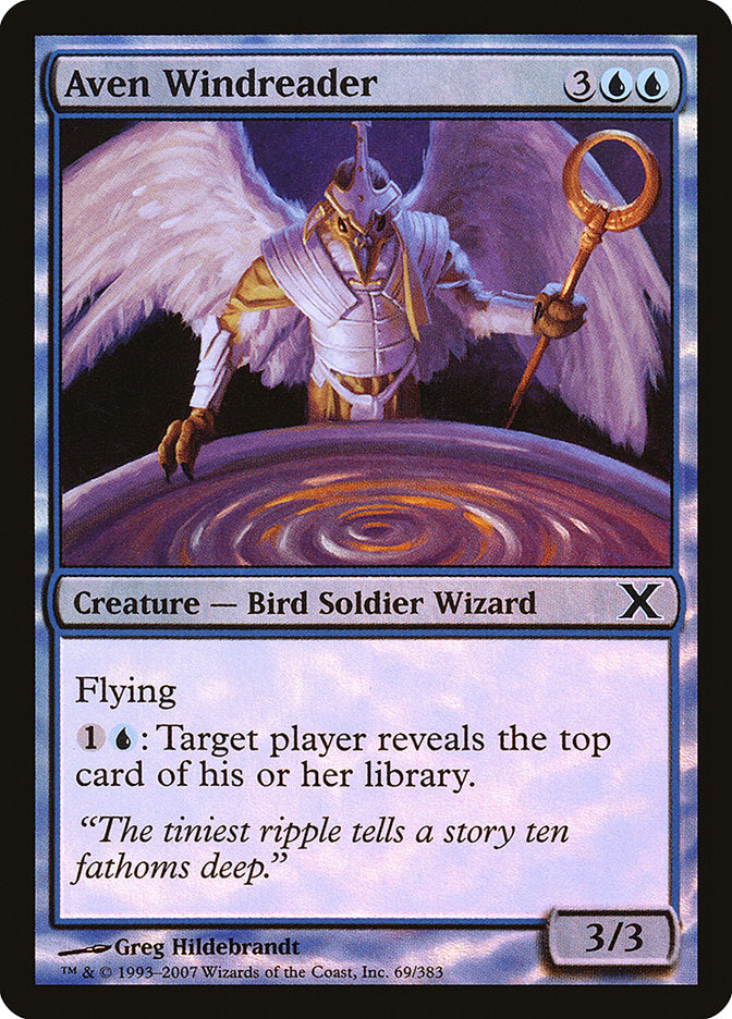 Aven Windreader (Premium Foil) [Tenth Edition] | Tabernacle Games