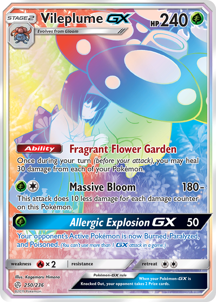 Vileplume GX (250/236) [Sun & Moon: Cosmic Eclipse] | Tabernacle Games