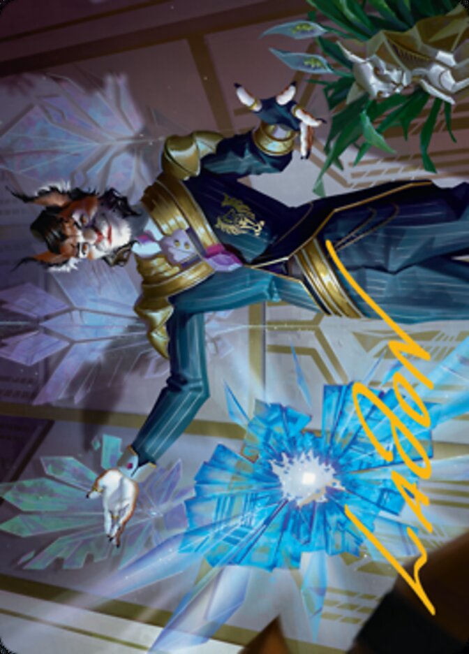 Kros, Defense Contractor Art Card (Gold-Stamped Signature) [Streets of New Capenna Art Series] | Tabernacle Games