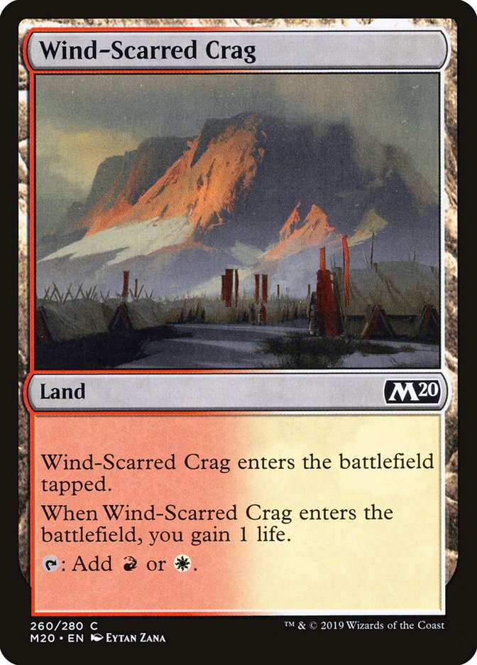 Wind-Scarred Crag [Core Set 2020] | Tabernacle Games