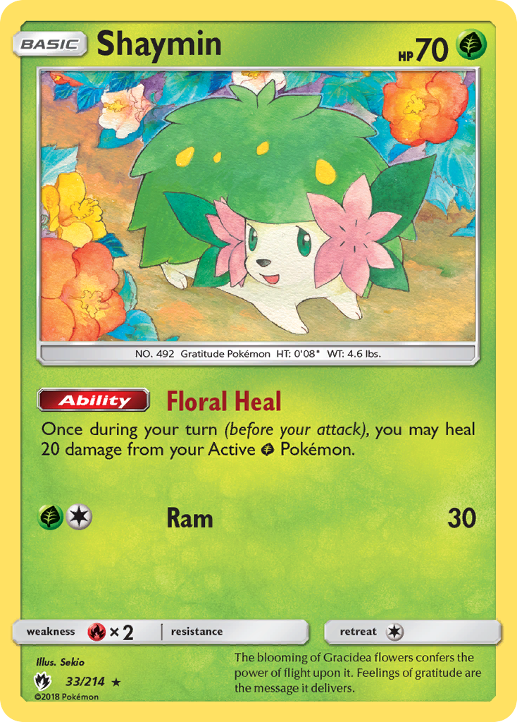 Shaymin (33/214) [Sun & Moon: Lost Thunder] | Tabernacle Games