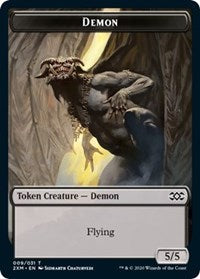 Demon // Elemental Double-sided Token [Double Masters Tokens] | Tabernacle Games