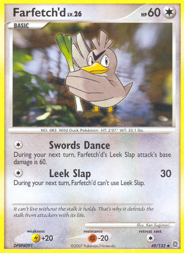 Farfetch'd (49/132) [Diamond & Pearl: Secret Wonders] | Tabernacle Games