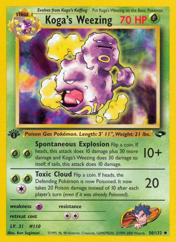 Koga's Weezing (50/132) [Gym Challenge 1st Edition] | Tabernacle Games