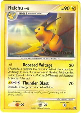 Raichu (27/99) (Prerelease Promo) [Nintendo: Black Star Promos] | Tabernacle Games