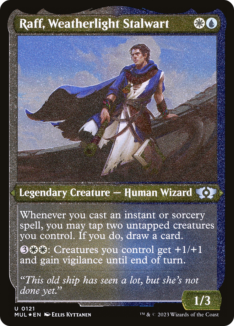 Raff, Weatherlight Stalwart (Foil Etched) [Multiverse Legends] | Tabernacle Games