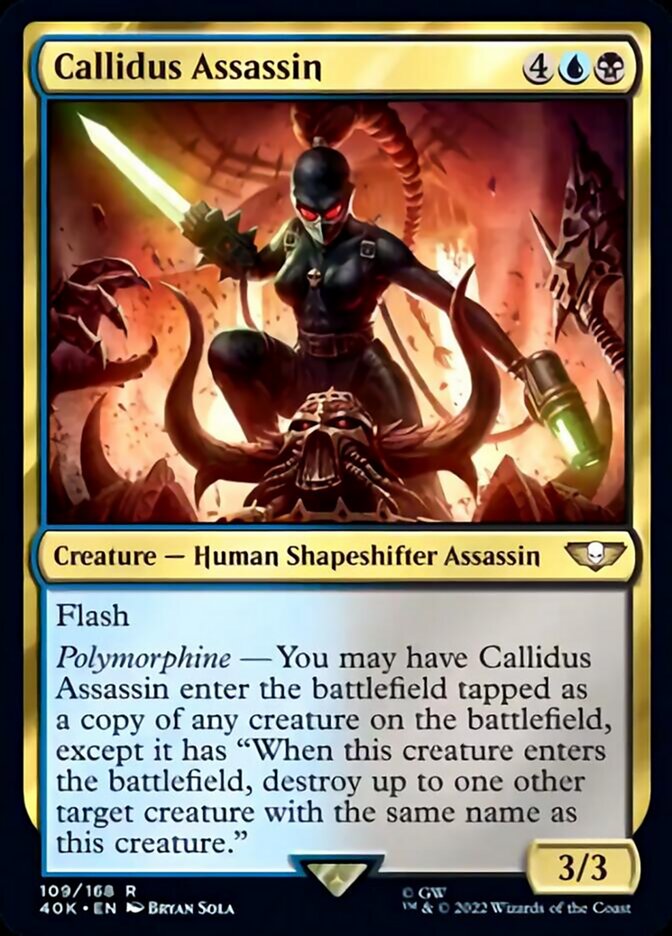 Callidus Assassin (Surge Foil) [Universes Beyond: Warhammer 40,000] | Tabernacle Games