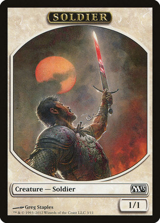 Soldier Token [Magic 2013 Tokens] | Tabernacle Games