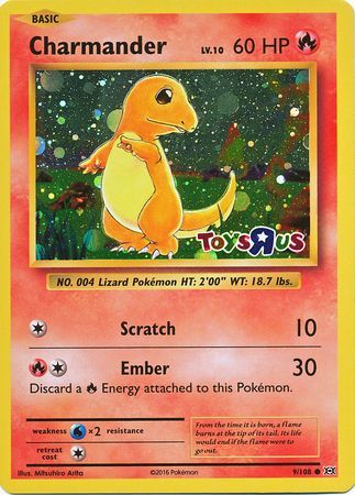 Charmander (9/108) (Toys R Us Promo) [XY: Evolutions] | Tabernacle Games