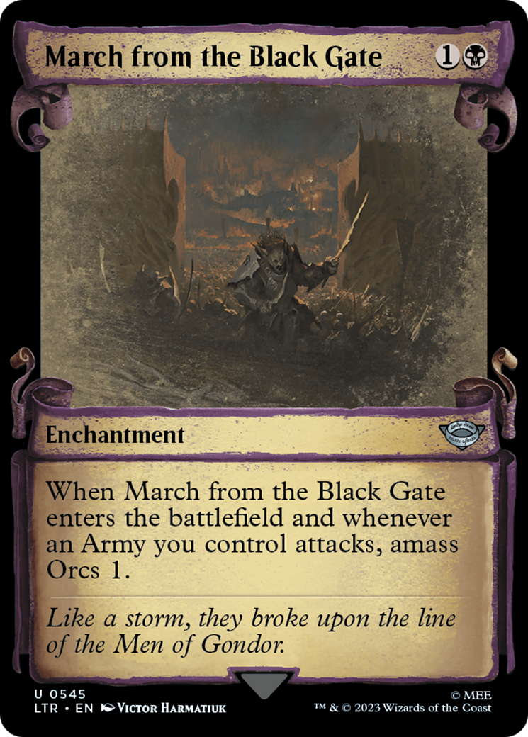 March from the Black Gate [The Lord of the Rings: Tales of Middle-Earth Showcase Scrolls] | Tabernacle Games