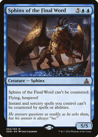 Sphinx of the Final Word [Oath of the Gatewatch] | Tabernacle Games