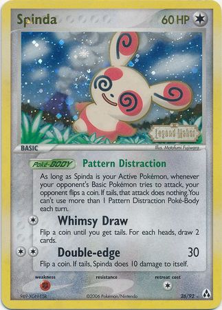 Spinda (26/92) (Stamped) [EX: Legend Maker] | Tabernacle Games