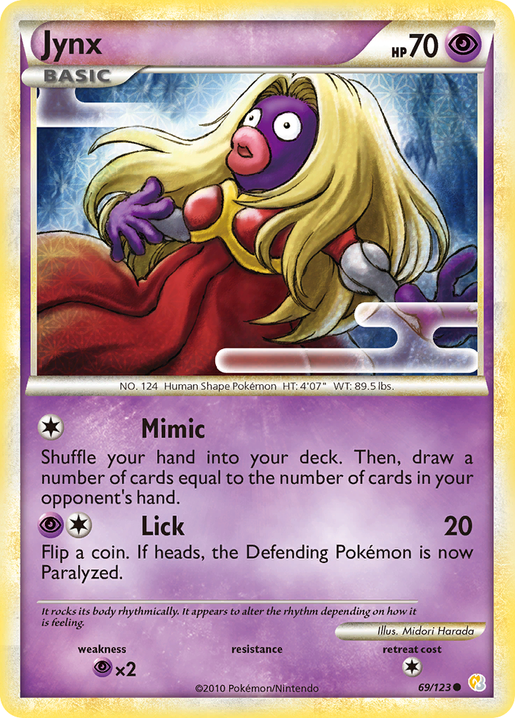 Jynx (69/123) [HeartGold & SoulSilver: Base Set] | Tabernacle Games
