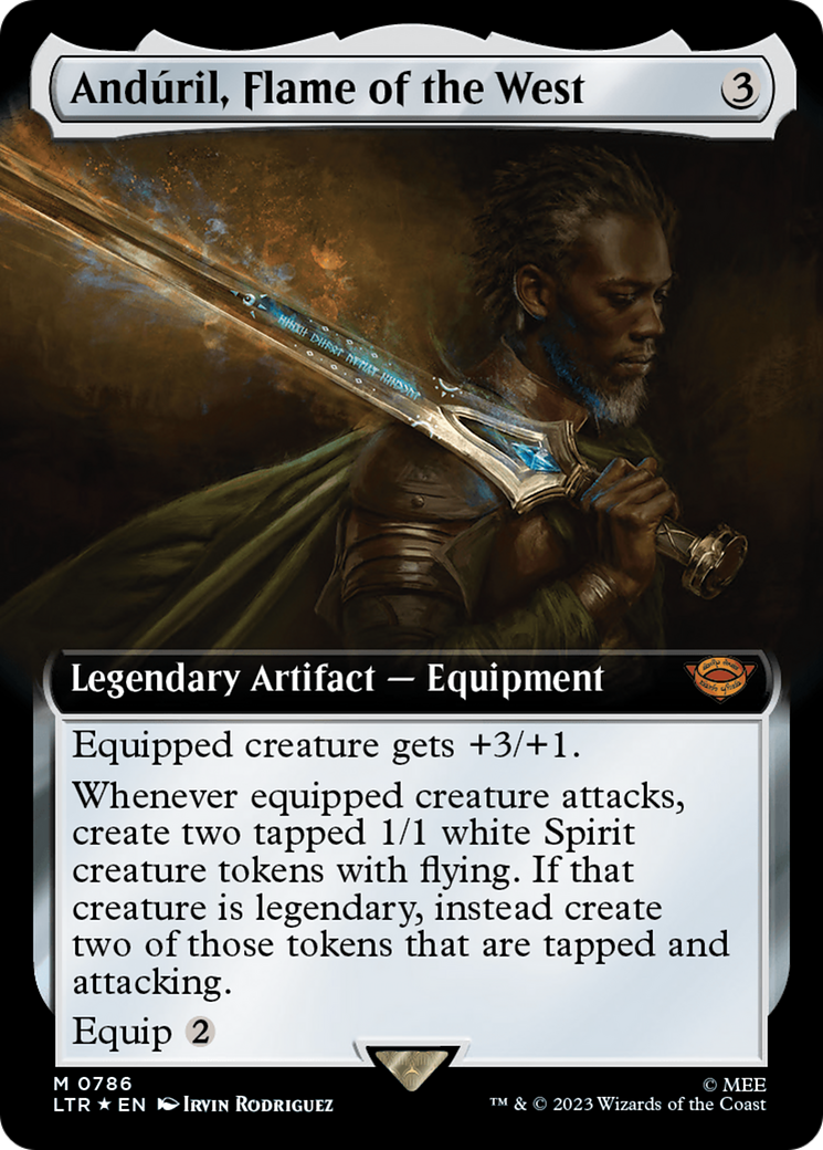 Anduril, Flame of the West (Extended Art) (Surge Foil) [The Lord of the Rings: Tales of Middle-Earth] | Tabernacle Games
