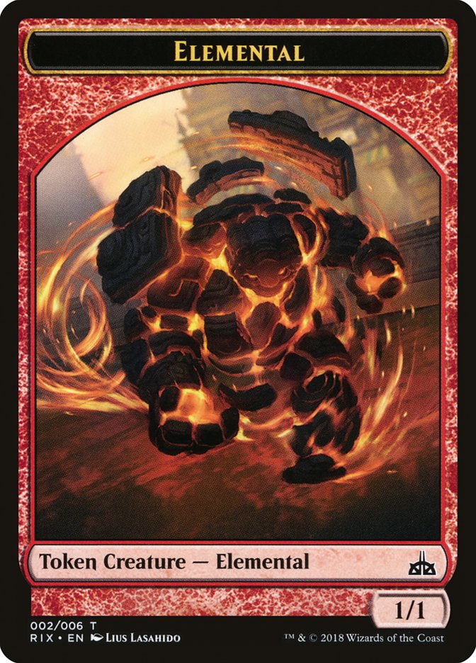 Elemental (002/006) [Rivals of Ixalan Tokens] | Tabernacle Games