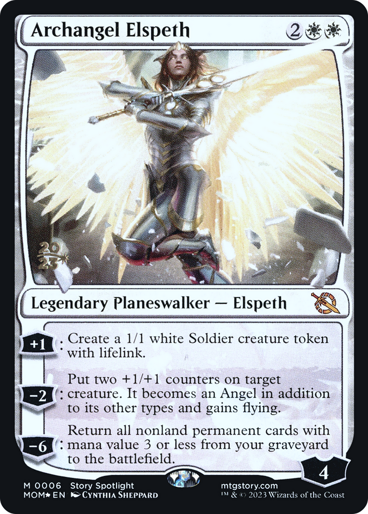 Archangel Elspeth [March of the Machine Prerelease Promos] | Tabernacle Games