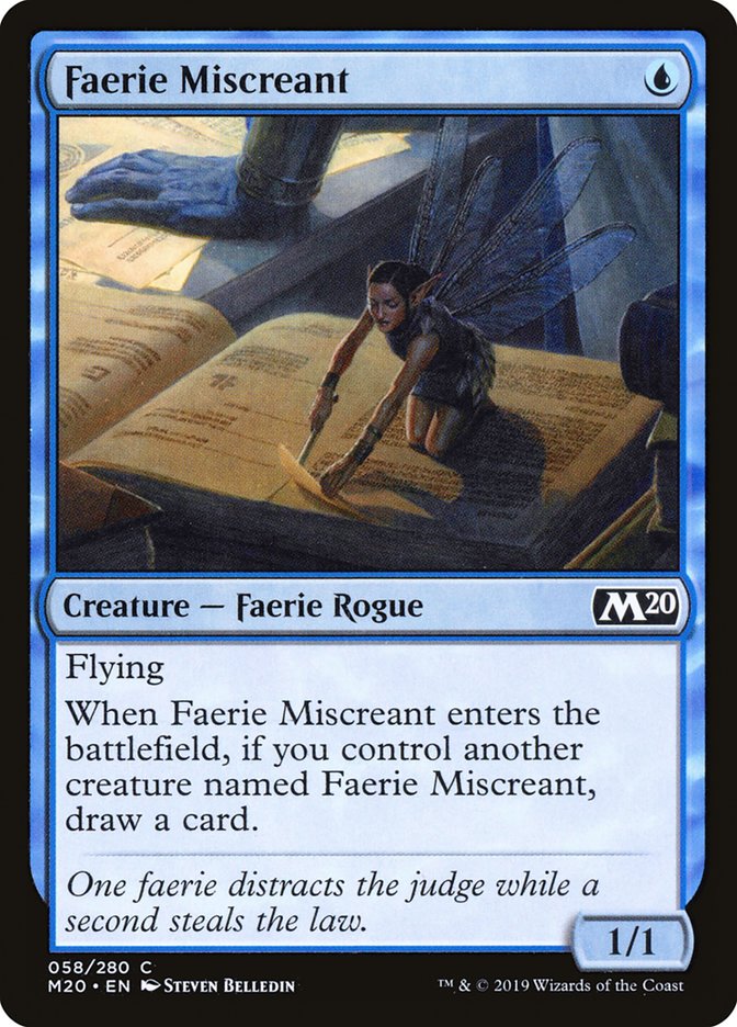 Faerie Miscreant [Core Set 2020] | Tabernacle Games