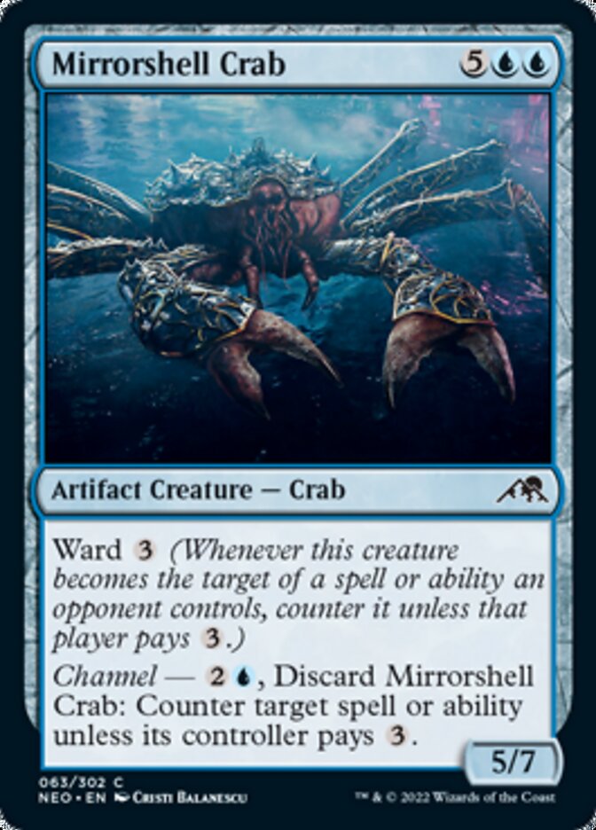 Mirrorshell Crab [Kamigawa: Neon Dynasty] | Tabernacle Games