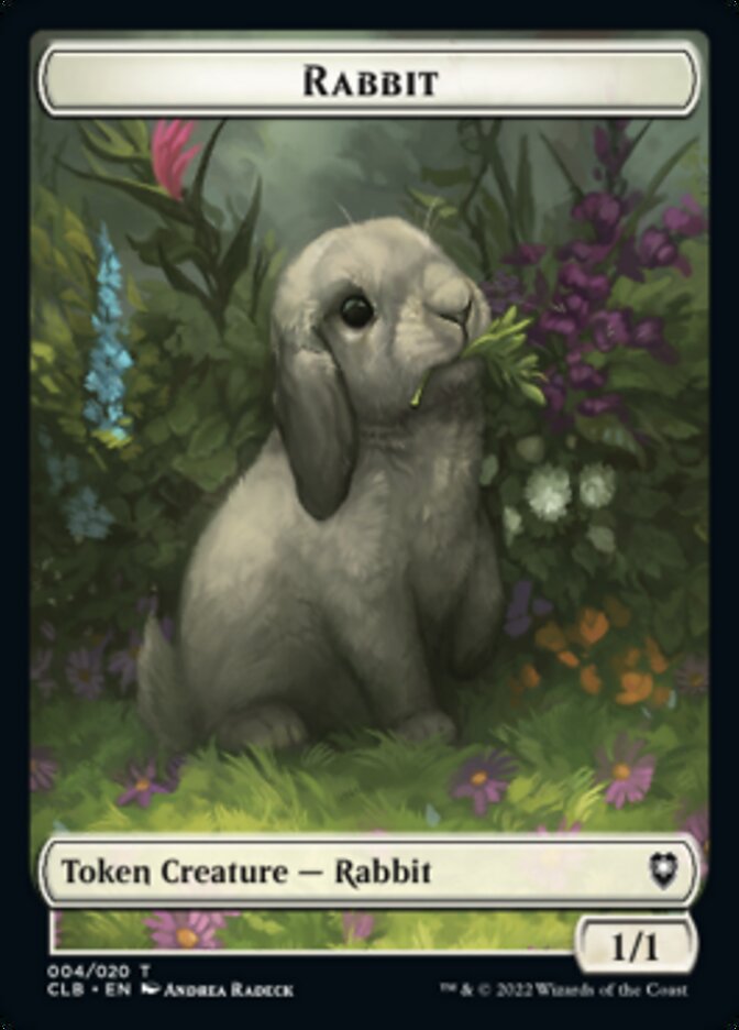 Rabbit Token [Commander Legends: Battle for Baldur's Gate Tokens] | Tabernacle Games