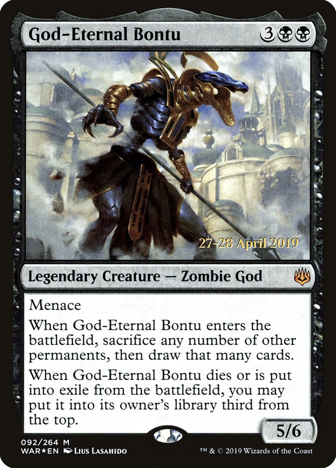 God-Eternal Bontu  [War of the Spark Prerelease Promos] | Tabernacle Games