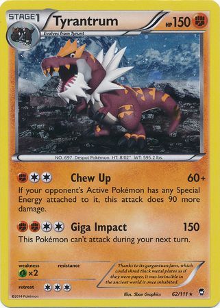 Tyrantrum (62/111) (Cosmos Holo) [XY: Furious Fists] | Tabernacle Games