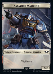 Astartes Warrior // Cherubael Double-sided Token (Surge Foil) [Universes Beyond: Warhammer 40,000 Tokens] | Tabernacle Games