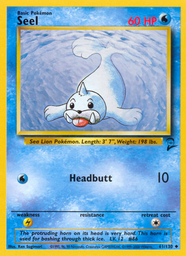 Seel (61/130) [Base Set 2] | Tabernacle Games