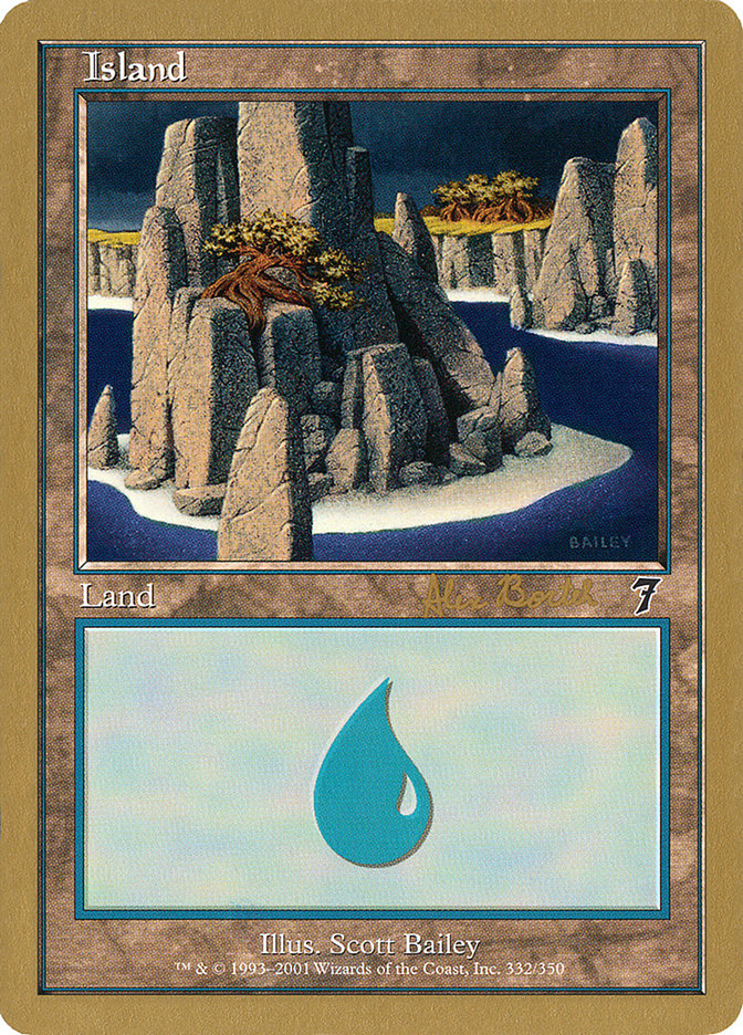 Island (ab332) (Alex Borteh) [World Championship Decks 2001] | Tabernacle Games