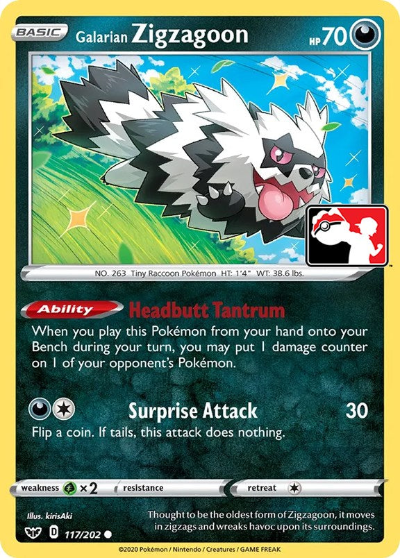 Galarian Zigzagoon (117/202) [Prize Pack Series One] | Tabernacle Games