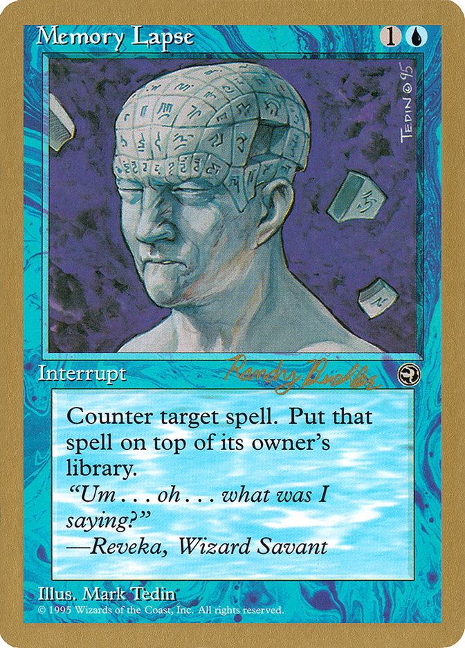 Memory Lapse (Randy Buehler) [World Championship Decks 1998] | Tabernacle Games