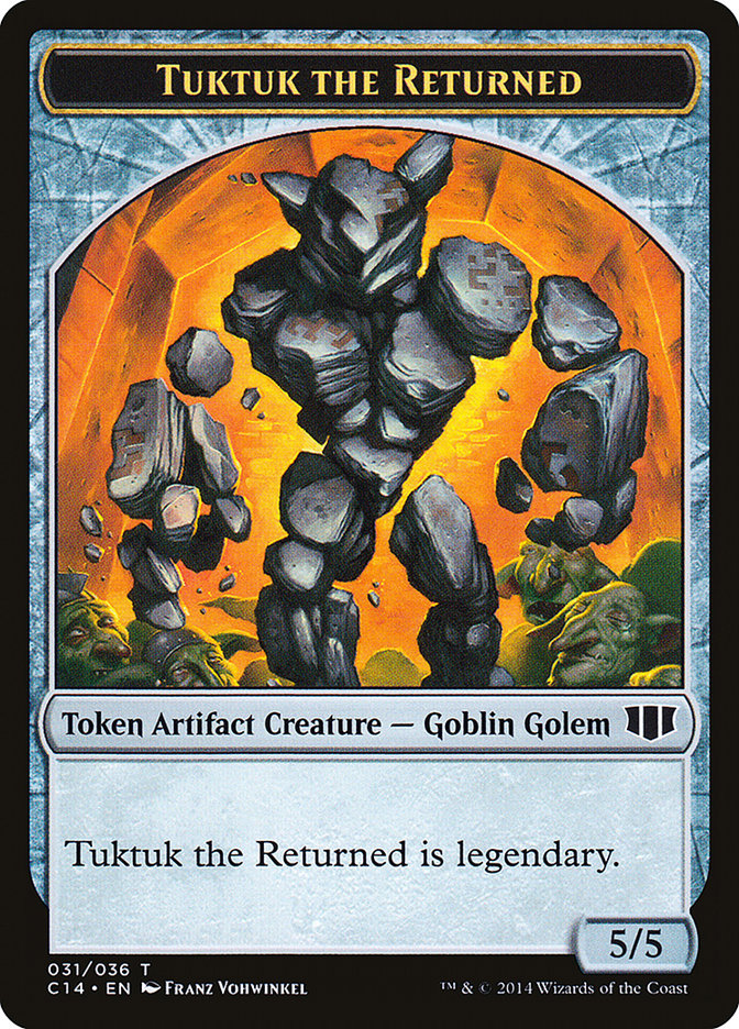Daretti, Scrap Savant Emblem // Tuktuk the Returned Double-sided Token [Commander 2014 Tokens] | Tabernacle Games