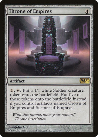 Throne of Empires [Magic 2012] | Tabernacle Games