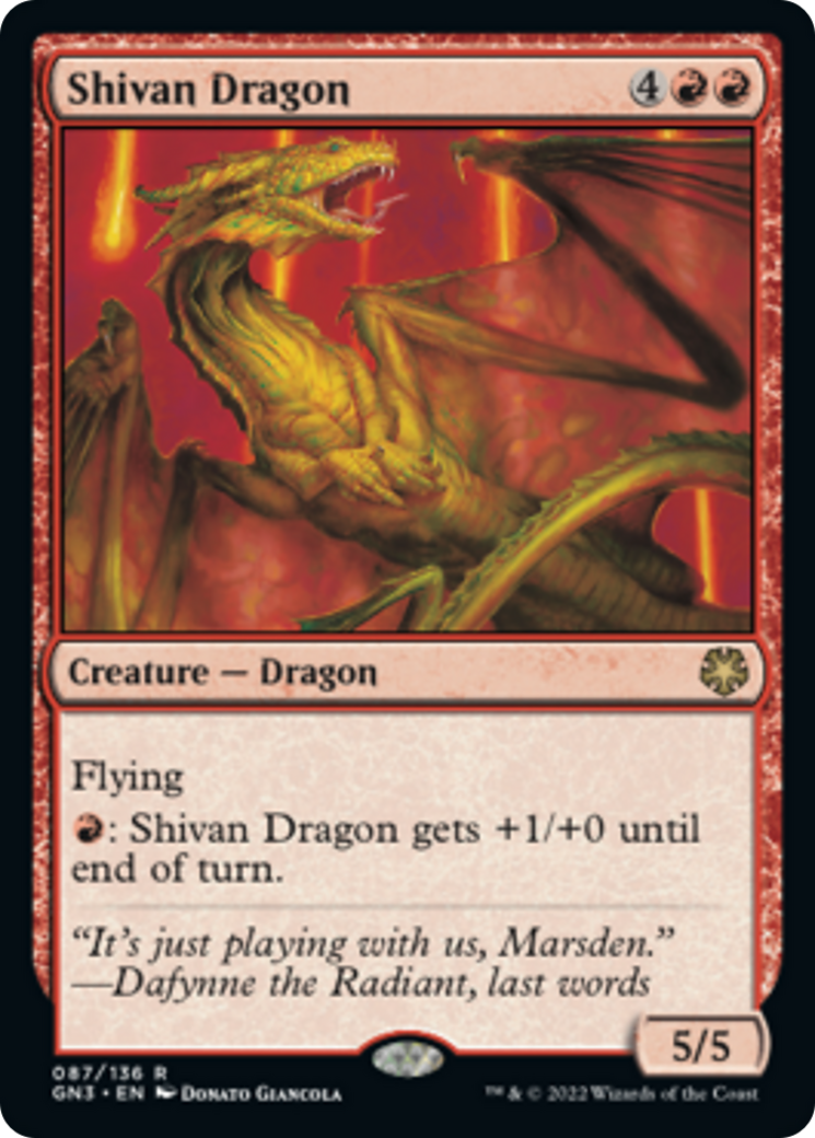 Shivan Dragon [Game Night: Free-for-All] | Tabernacle Games